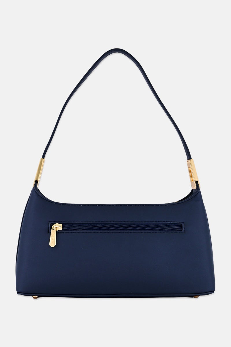 Kathy Ireland Women Brand Logo Shoulder Bag, Slate Blue - Image 3